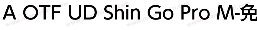 A OTF UD Shin Go Pro M字体转换